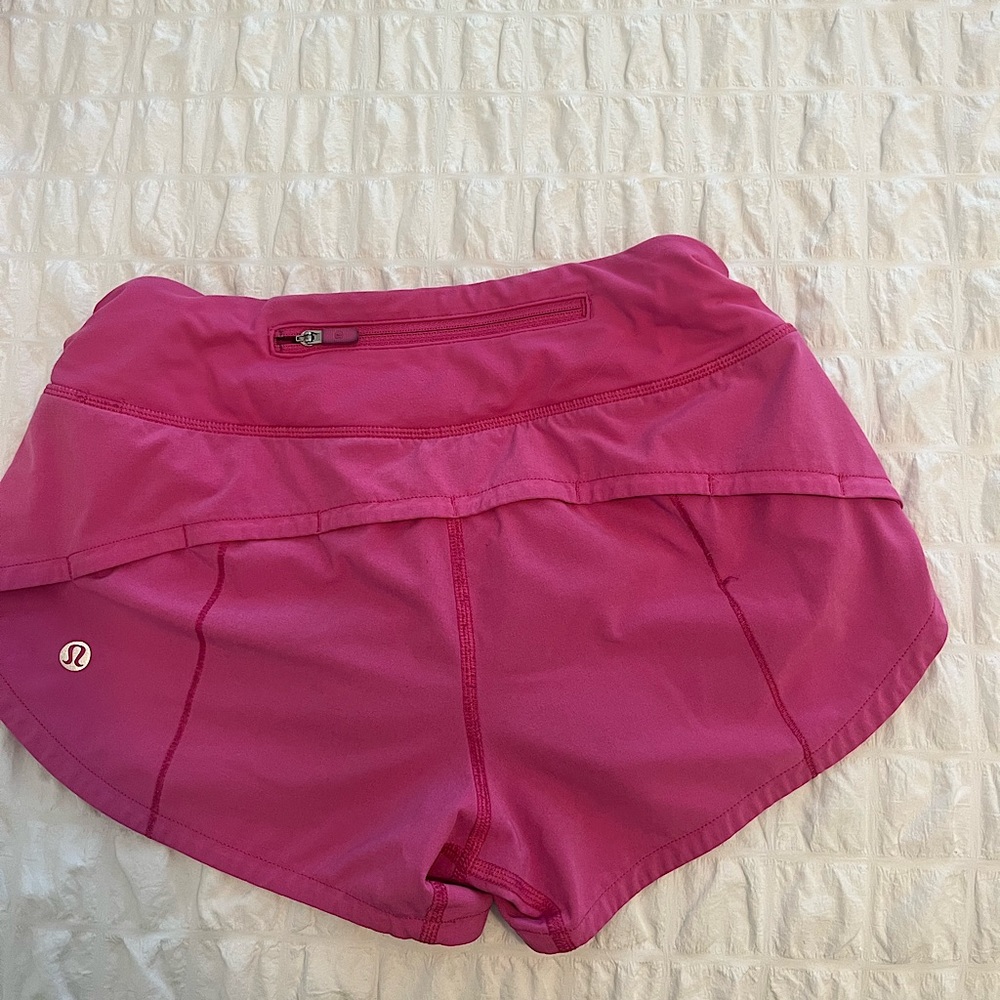 Sonic pink Lululemon speed ups size 0
